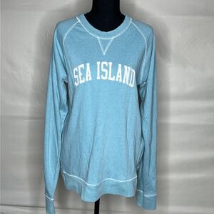 Sea Island Fundy Resort Woman's Blue Sea Island Pullover Sweatshirt Size Large